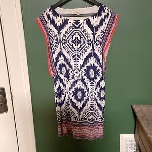 Dress barn, multi colored dress. Size 6